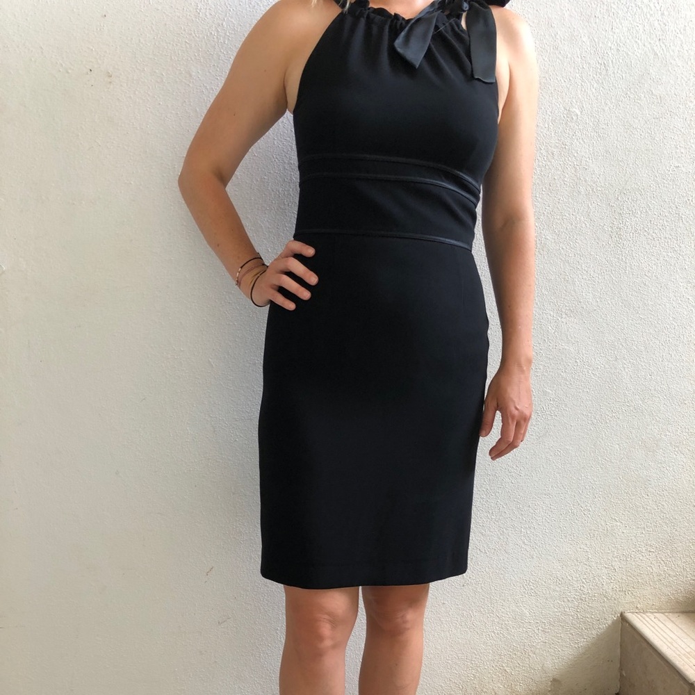 Ann Taylor Little Black Dress with ribbon